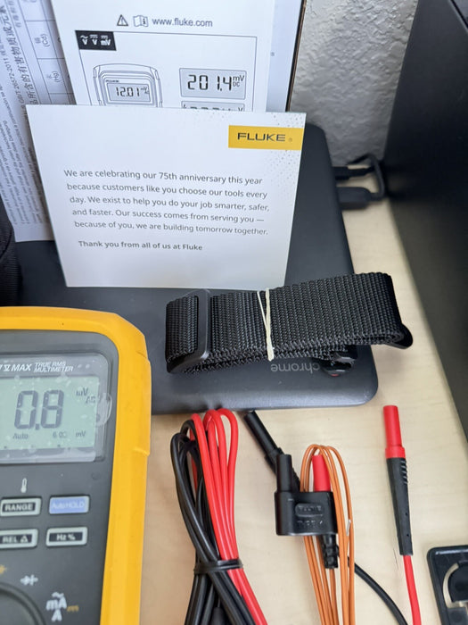 Fluke 87V-MAX/E2 KIT Industrial True RMS Heavy Duty Mulitmeter (MFG 2024) NEW