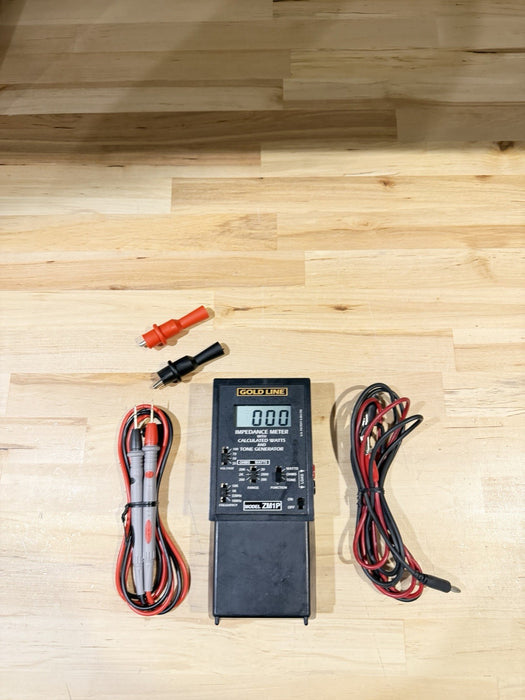 GOLDLINE ZM1P IMPEDANCE METER W/LEADS (TESTED) SHIPS FAST