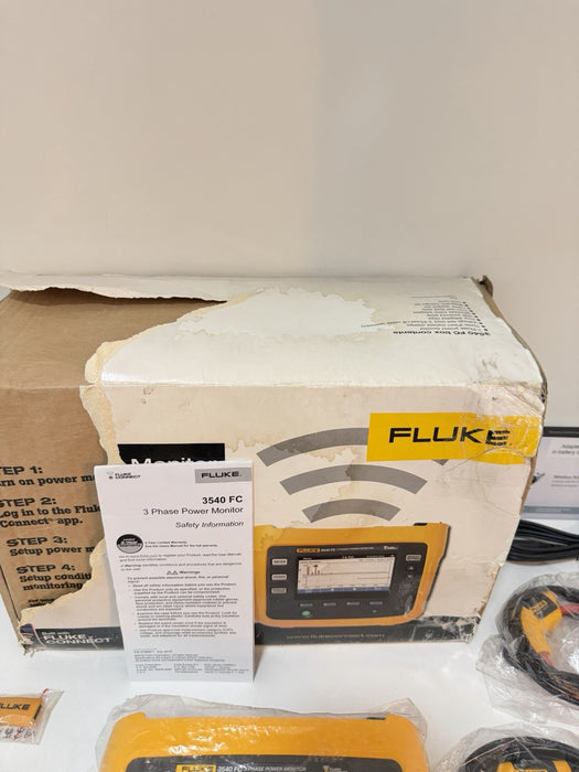 FLUKE 3540 FC 3-PHASE POWER MONITOR KIT (NEW FACTORY SEALED) FREE SHIPPING