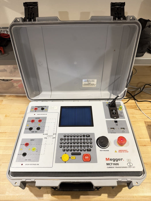 MEGGER MCT1600 CURRENT TRANSFORMER TEST SET FOR PARTS