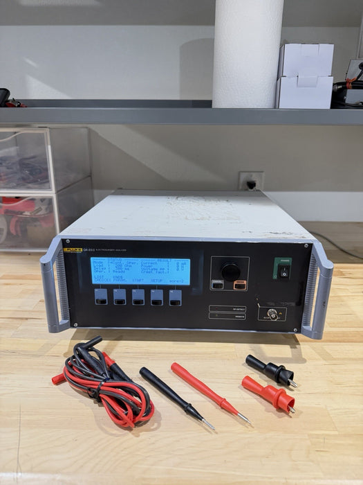 FLUKE QA-ES II ELECTROSURGERY ANALYZER W/ LEADS & CLIPS (TESTED) FREE SHIPPING
