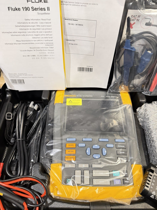 FLUKE 190-062 SCOPEMTER 2CH 60MHZ 625MS/S (NEW FACTORY SEALED) FREE SHIPPING