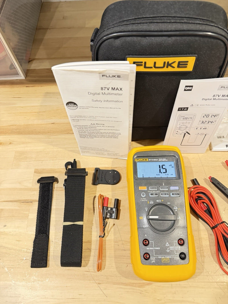 FLUKE 87V MAX TRUE RMS MULTIMETER KIT (FREE SHIPPING) NEW