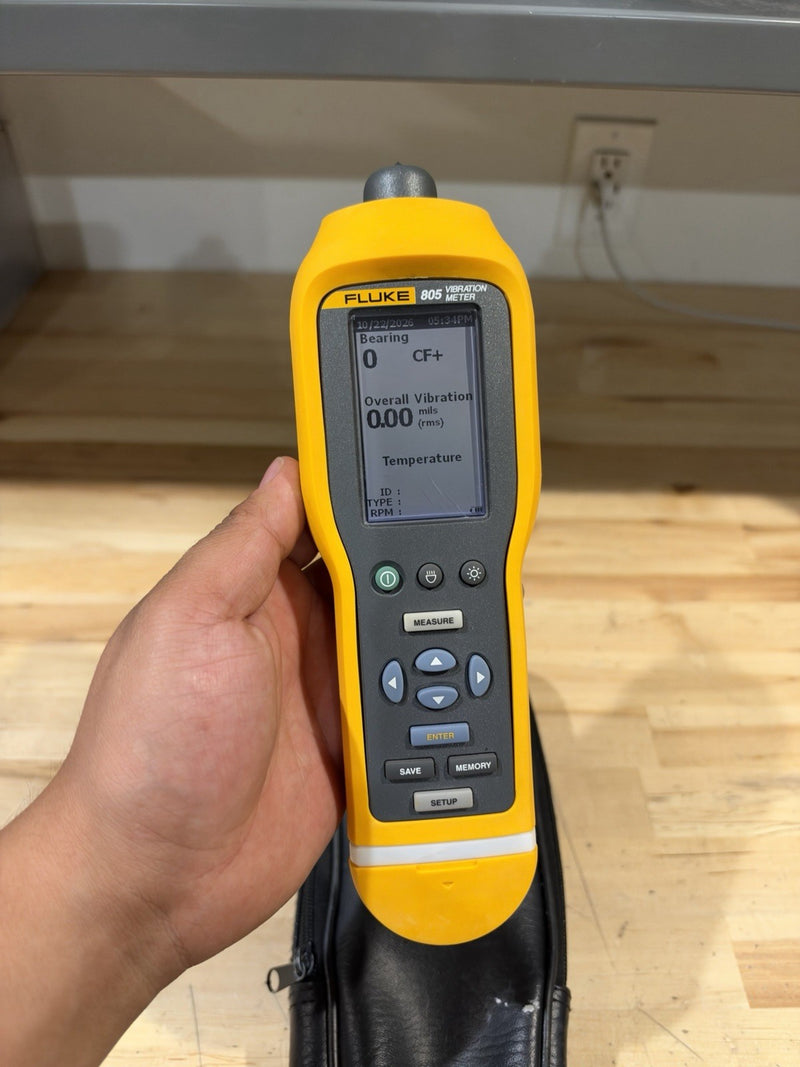 FLUKE 805 VIBRATION METER W/ BAG (TESTED) FREE SHIPPING