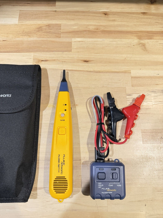 FLUKE NETWORKS PRO3000F60-KIT TONE & PROBE W/ CASE (TESTED) NEW