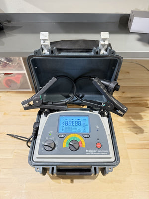 MEGGER DLRO10HD DIGITAL LOW RESISTANCE OHMETER WITH PROBES & CHARGER TESTED