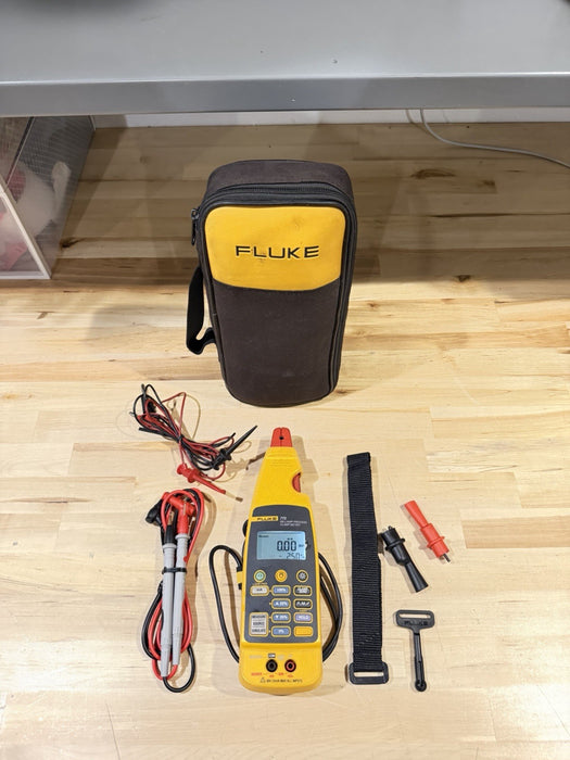 FLUKE 772 MILLIAMP PROCESS CLAMP W/ LEADS & CLIPS TESTED