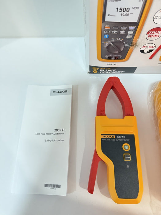 FLUKE 283 FC/PV SOLAR DIGITAL MULTIMETER & WIRELESS CURRENT CLAMP NEW MFD-2025