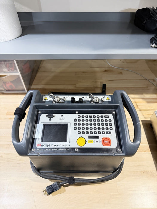MEGGER DLRO 200-115 DIGITAL LOW RESISTANCE OHMMETER (CALIBRATED 2025) SHIPS FREE