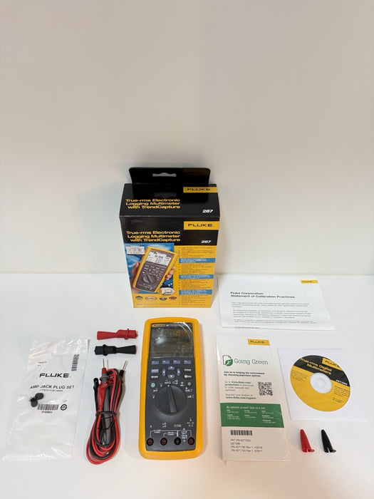 FLUKE 287 TRUE RMS ELECTRONIC LOGGING DIGITAL MULTIMETER (NEW FACTORY SEALED)