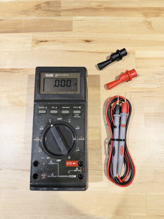 FLUKE 27 DIGITAL MULTIMETER WITH LEADS