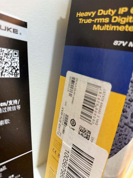 FLUKE 87V MAX TRUE RMS MULTIMETER WITH LEADS & CLIPS NEW SEALED