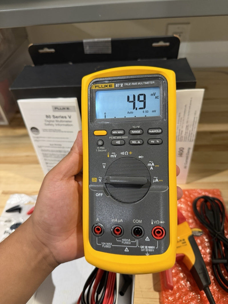 FLUKE 87V/IMSK INDUSTRIAL MULTIMETER SERVICE KIT WITH I400 AC CURRENT CLAMP