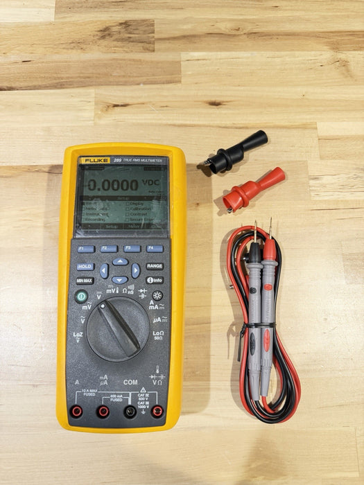 FLUKE 289 TRUE RMS ELECTRONIC LOGGING DIGITAL MULTIMETER WITH LEADS & CLIPS #6