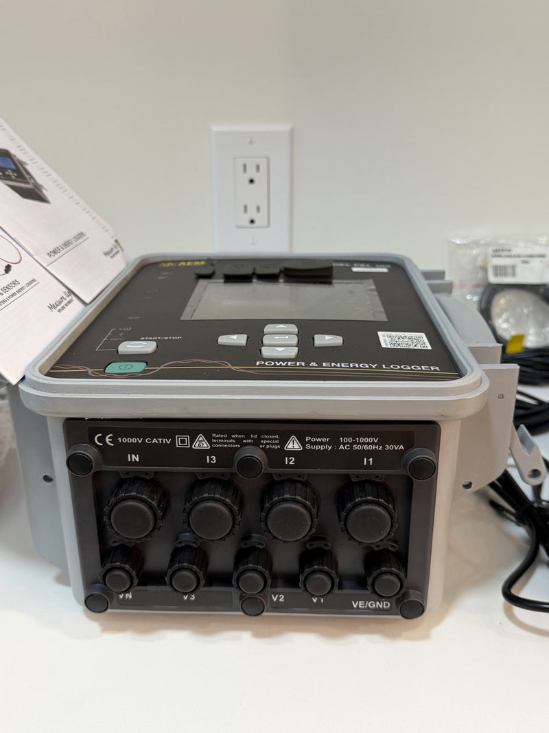 AEMC PEL 105 POWER & ENERGY LOGGER WITH ACCESSORIES