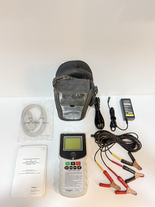 MEGGER TTR20 TRANSFORMER TURN-RATIO TEST SET WITH LEADS & BAG