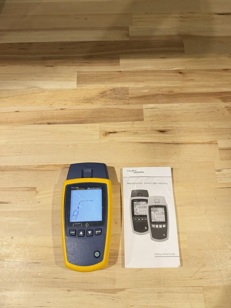 FLUKE NETWORKS MICROSCANNER 2 CABLE VERIFIER TESTED