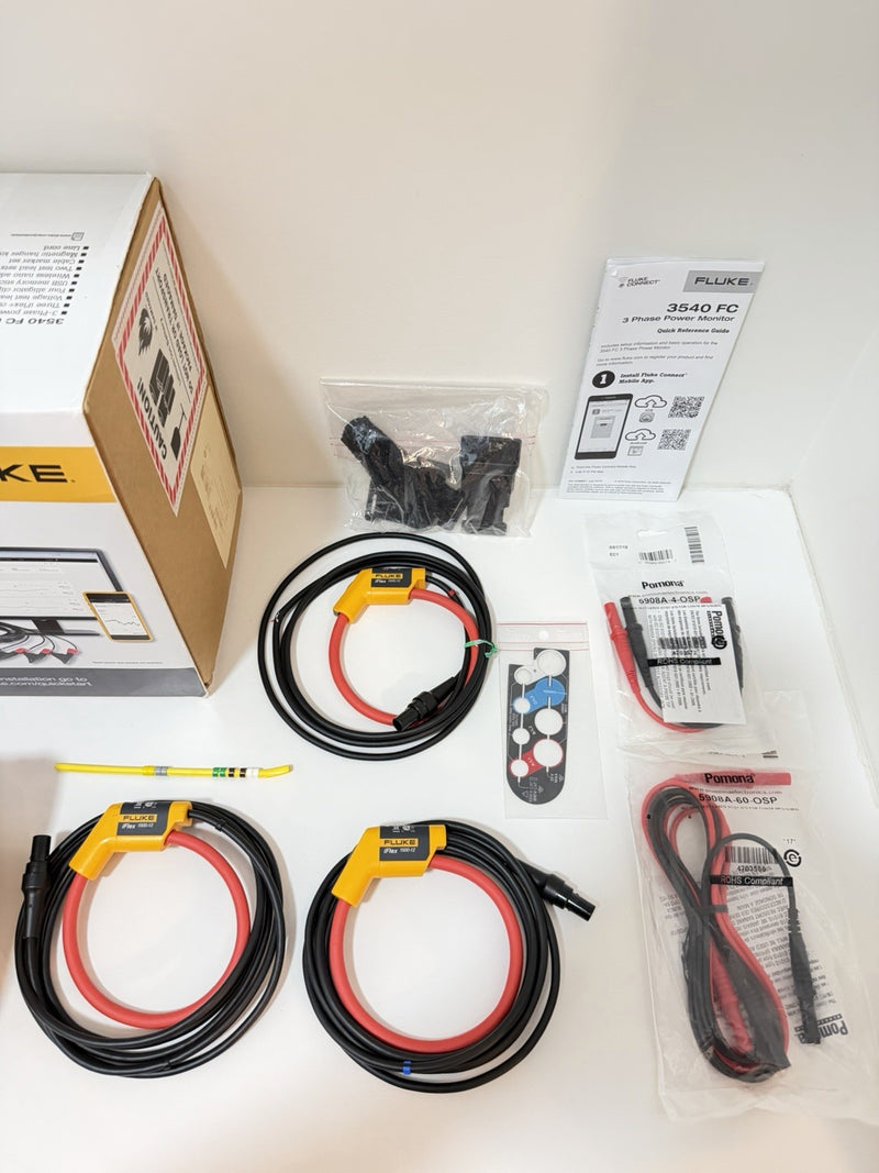 FLUKE 3540 FC 3-PHASE POWER MONITOR KIT FREE SHIPPING