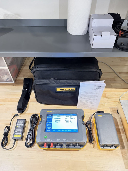 FLUKE VT900A GAS FLOW ANALYZER W/VAPOR & CHARGER-FREE SHIPPING (TESTED)