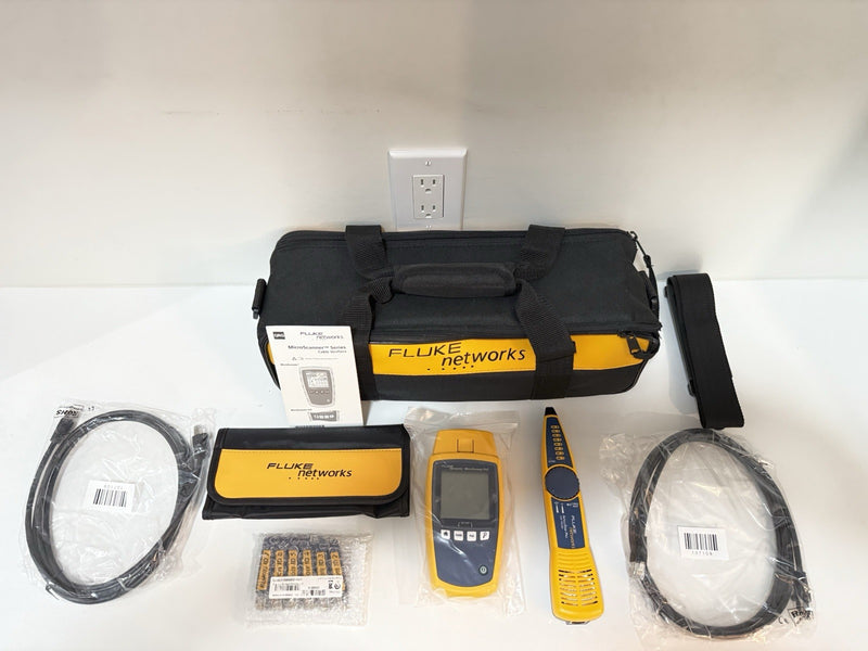 FLUKE NETWORKS MICROSCANNER POE CABLE VERIFIER KIT MS-POE-KIT / SHIPS FREE