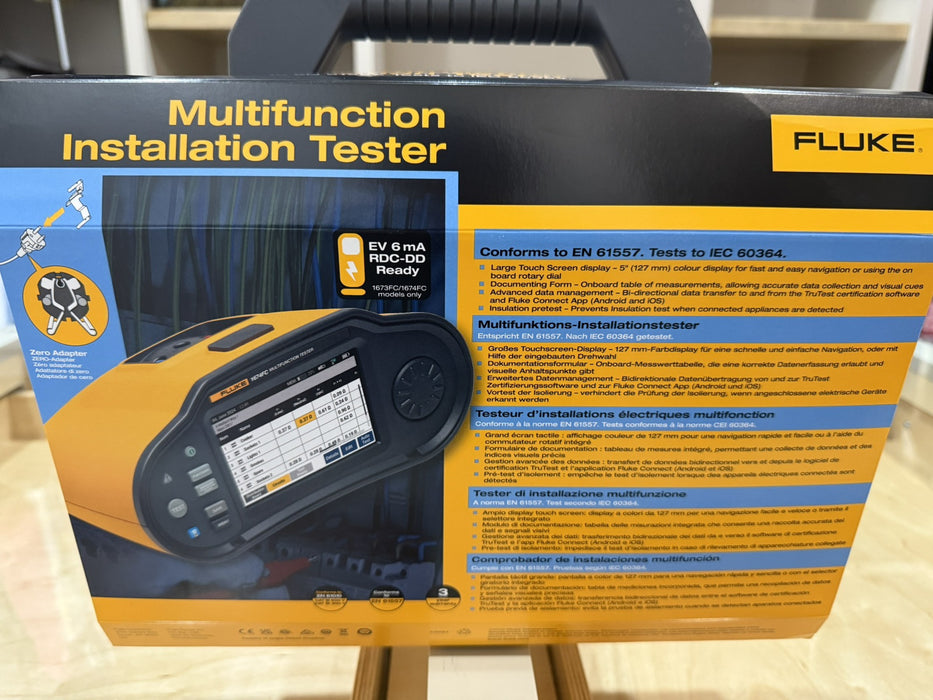 FLUKE 1673FC MULTIFUNCTION INSTALLATION TESTER W/AUTO TEST (NEW FACTORY SEALED)