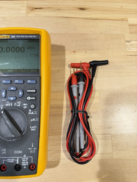 FLUKE 289 TRUE RMS ELECTRONIC LOGGING DIGITAL MULTIMETER W/ LEADS & CLIPS #1