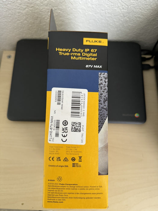FLUKE 87V MAX HEAVY DUTY IP 67 TRUE-RMS DIGITAL MULTIMETER (MFG-2024) NEW SEALED
