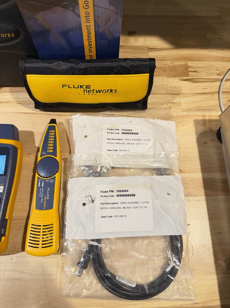 FLUKE NETWORKS CABLE IQ QUALIFICATION TESTER KIT TESTED
