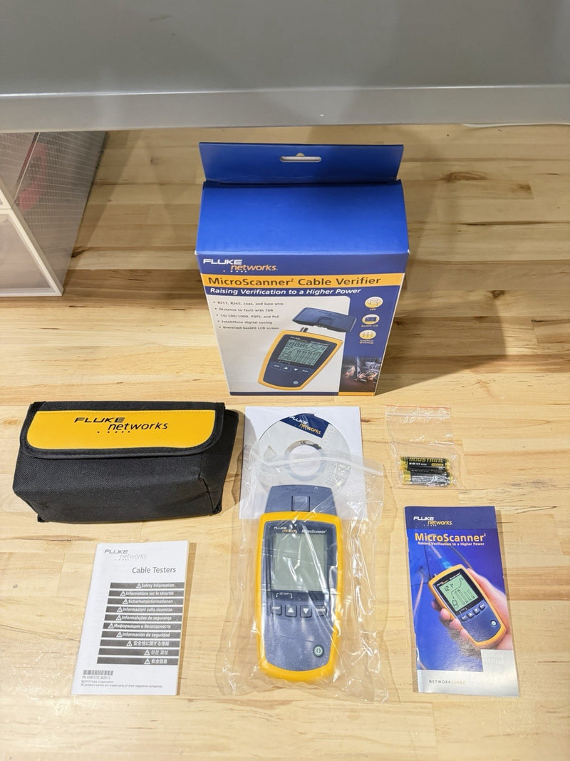 FLUKE NETWORKS MICROSCANNER 2 CABLE VERIFIER