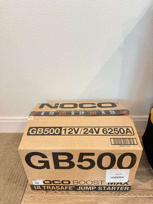 NOCO GB500 BOOST MAX ULTRASAFE JUMP STARTED 6250A 12 V/24 V (NEW FACTORY SEALED)