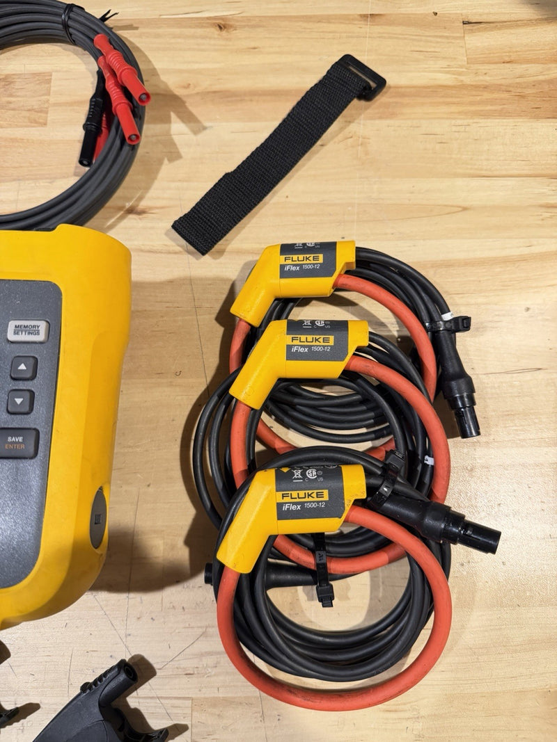FLUKE 3540 FC 3-PHASE POWER MONITOR W/ ACCESSORIES (TESTED) FREE SHIPPING