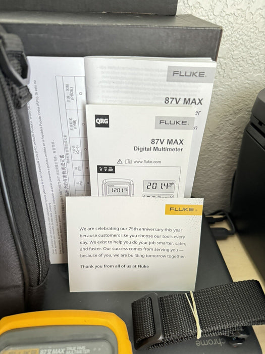 Fluke 87V-MAX/E2 KIT Industrial True RMS Heavy Duty Mulitmeter (MFG 2024) NEW