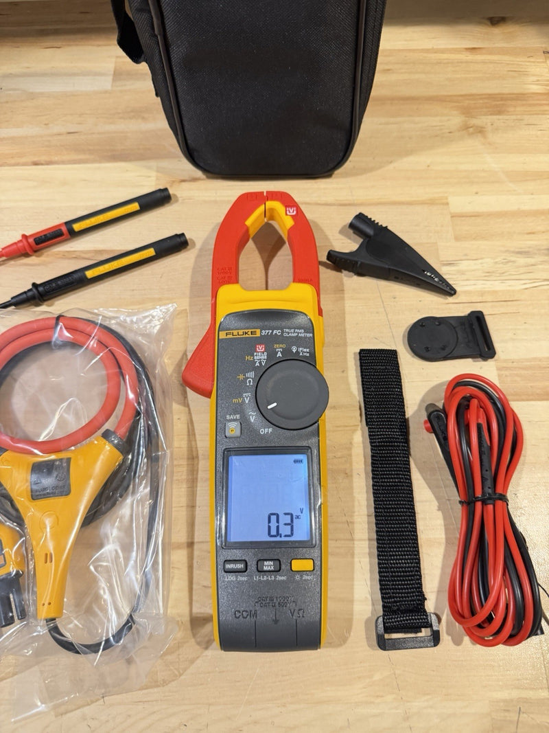 FLUKE 377 FC NON-CONTACT VOLTAGE CLAMP METER SHIPS FAST