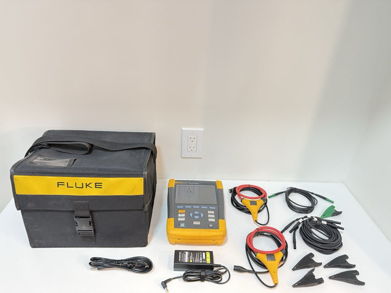 FLUKE 434 SERIES II ENERGY ANALYZER WITH ACCESSORIES TESTED