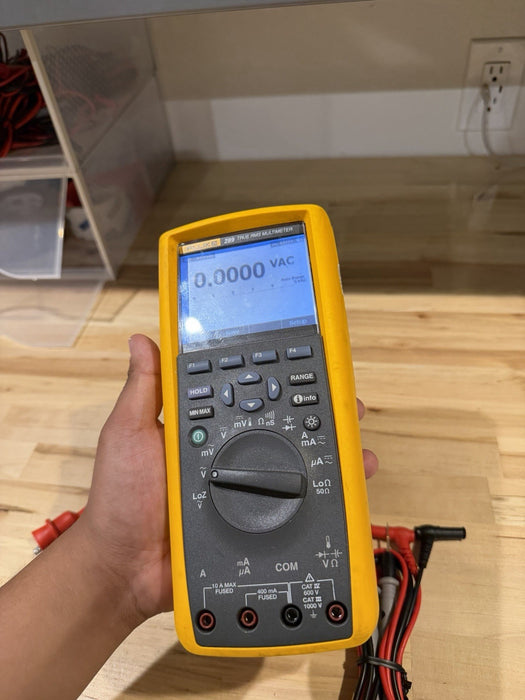 FLUKE 289 TRUE RMS ELECTRONIC LOGGING DIGITAL MULTIMETER W/ LEADS & CLIPS #2