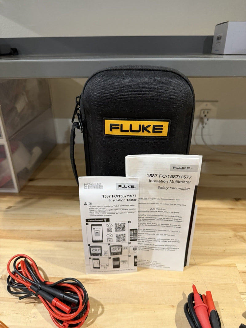 FLUKE 1587 FC 2 IN 1 HANDHELD DIGITAL INSULATION MULTIMETER