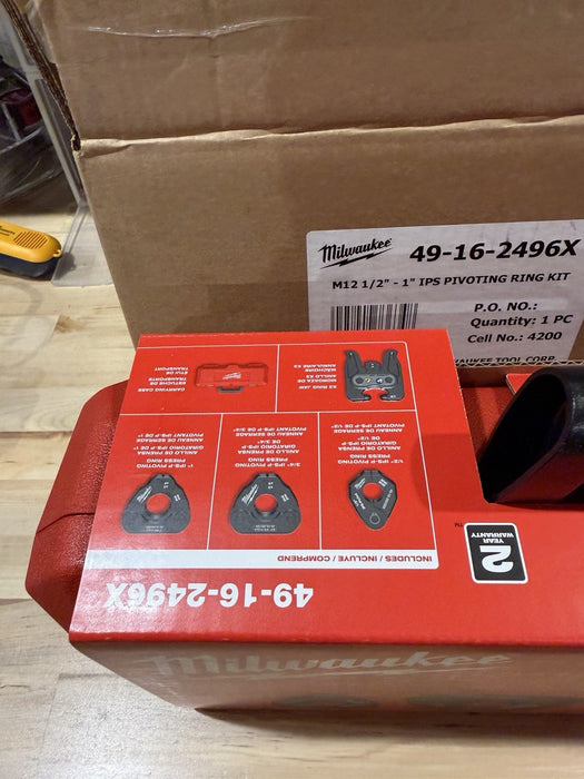 MILWAUKEE 49-16-2496X 1/2"-1" IPS-P PIVOTING PRESS RING KIT