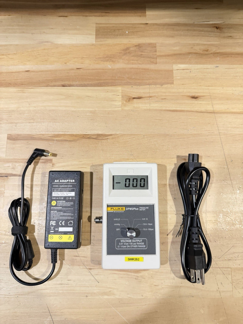 FLUKE BIOMEDICAL DPM2PLUS PRESSURE METER (TESTED) FREE SHIPPING CALIBRATED 2027