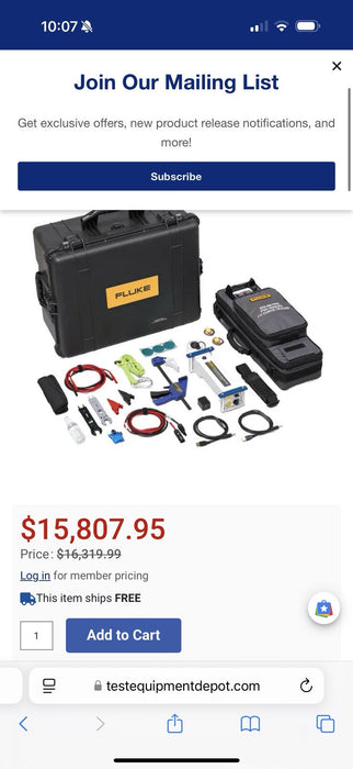 FLUKE PVA-1500HE2 SOLMETRIC HIGH EFFICIENCY PV ANALYZER I-V CURVE TRACER (NEW)