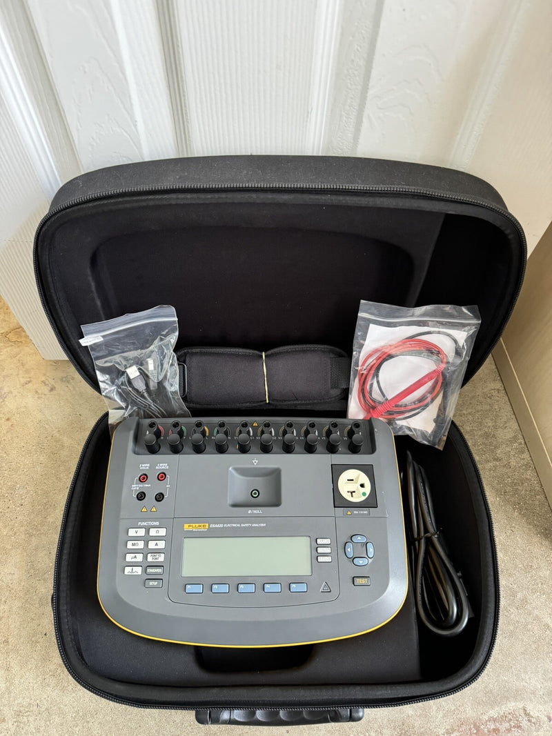 FLUKE ESA620 ELECTRICAL SAFETY ANALYZER CALIBRATED 2024