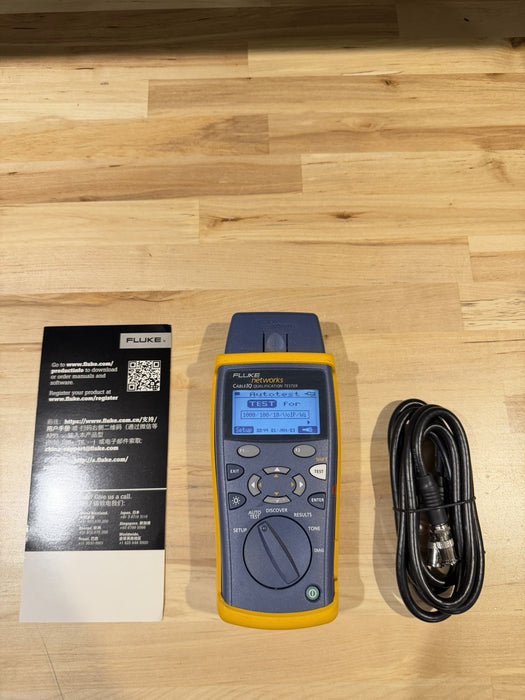 FLUKE NETWORKS CABLE IQ QUALIFICATION TESTER TESTED