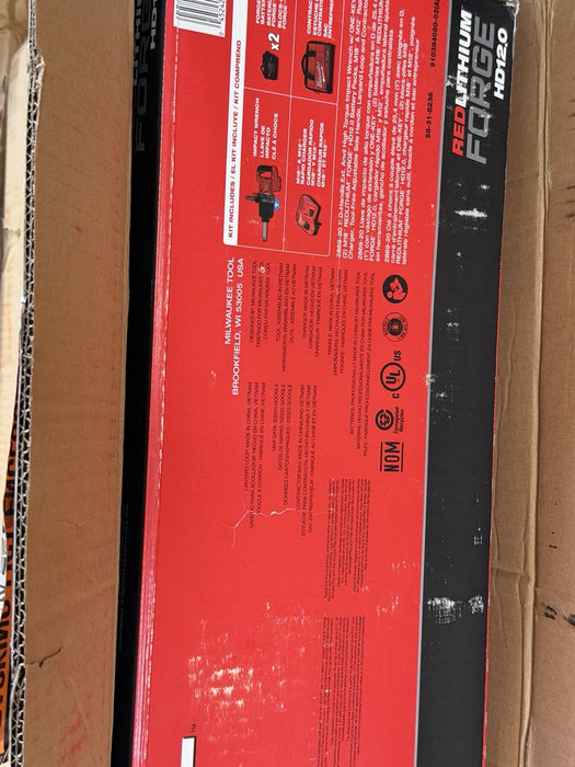 MILWAUKEE 2869-22HD M18 1" EXTENDED ANVIL CORDLESS IMPACT WRENCH KIT -NEW SEALED