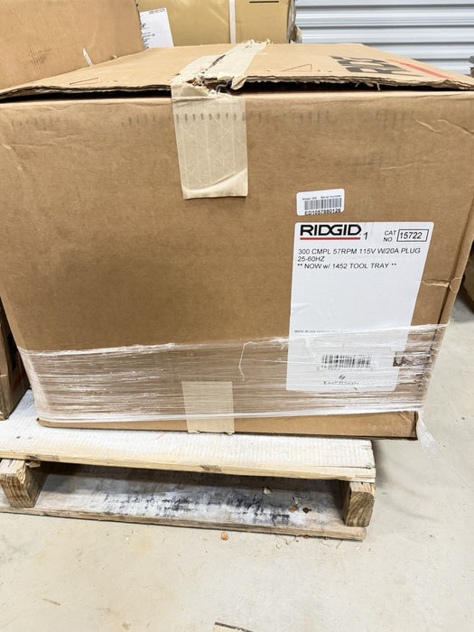 RIDGID 15722 300 COMPLETE 115V (57 RPM) 1/8" - 2" 1/2 PIPE THREADING MACHINE NEW