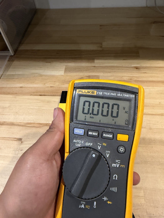 FLUKE 116 TRUS-RMS MULTIMETER LEADS TESTED