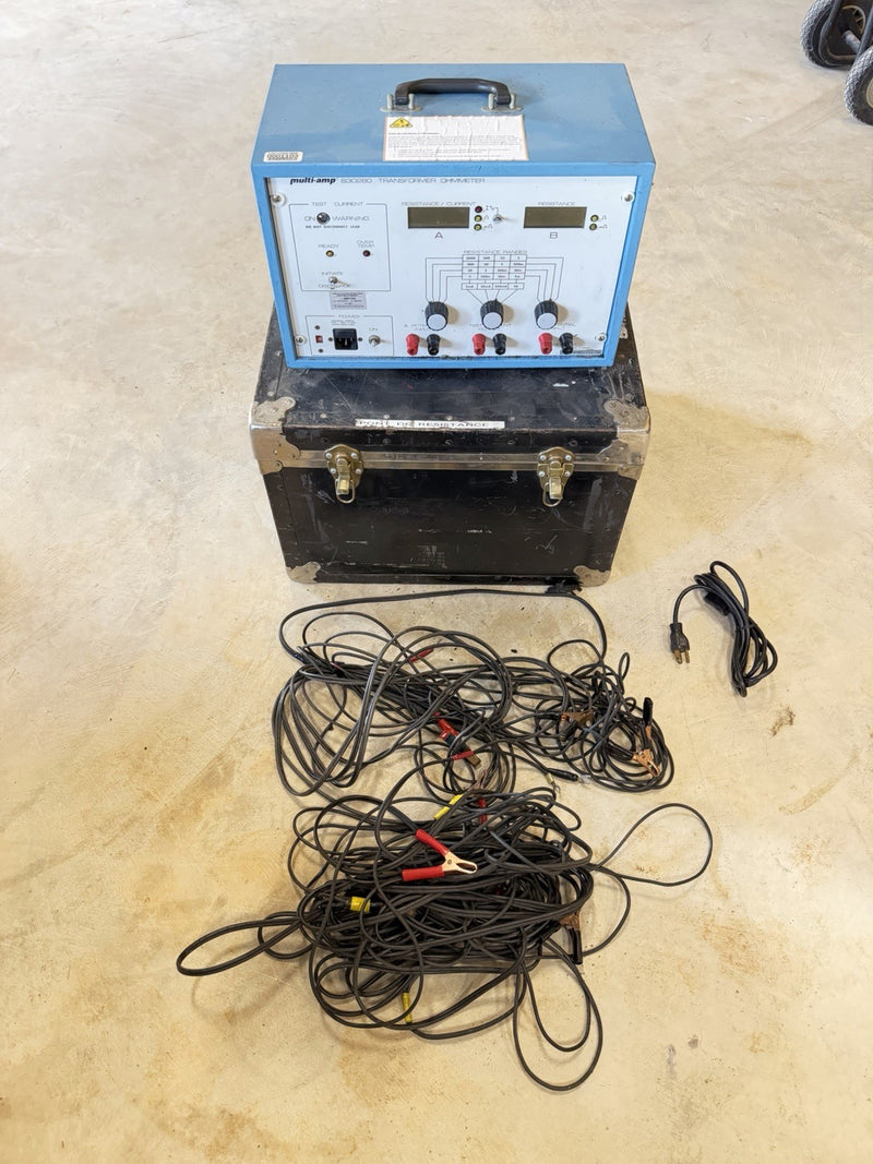 MULTI-AMP 830280 MEGGER TRANSFORMER OHMM 5A WINDING RESISTANCE TESTER