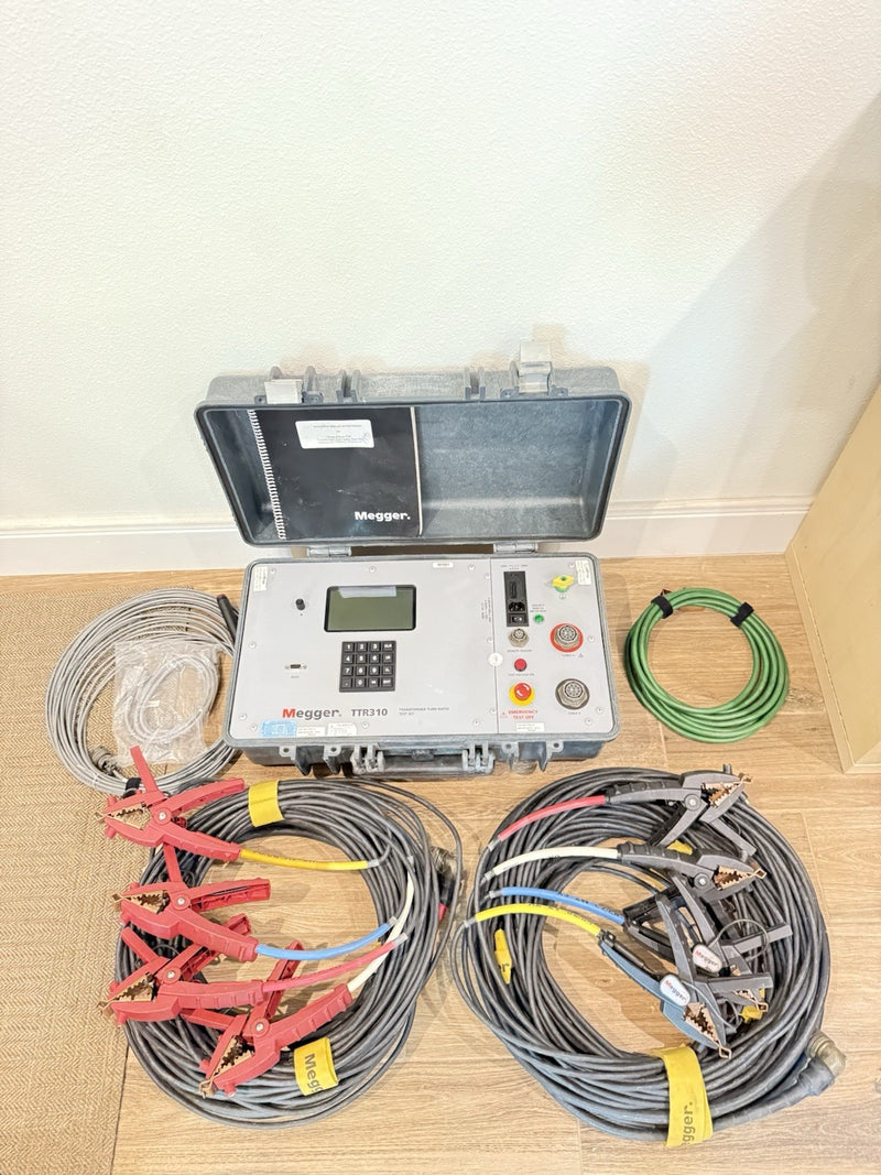 MEGGER TTR310 THREE PHASE TRANSFORMER TURNS RATIO TESTER CALIBRATED 2026