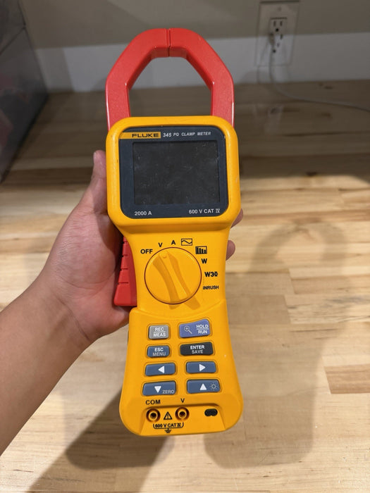 FLUKE 345 POWER QUALITY CLAMP METER FOR PARTS