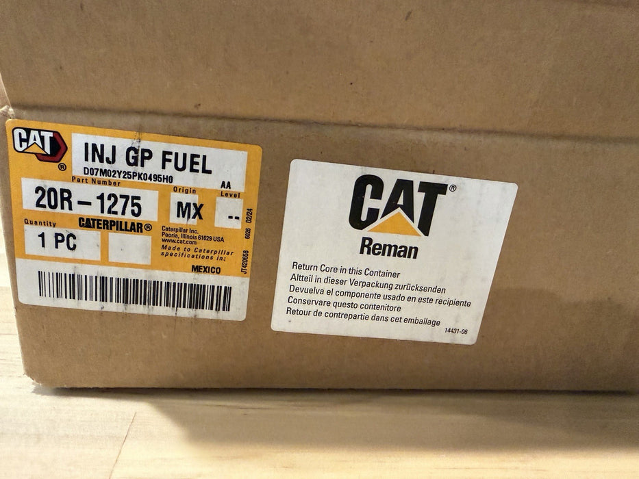 CAT 20R-1275 DIESEL INJECTOR (NEW FACTORY SEALED) FREE SHIPPING - GENUINE OEM