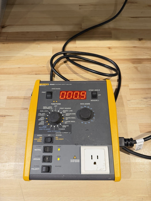 FLUKE BIOMEDICAL ESA601 ELECTRICAL SAFETY ANALYZER TESTER