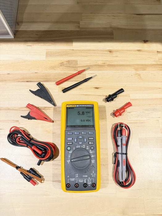 FLUKE 289 TRUE RMS DIGITAL MULTIMETER KIT W/ ACCESSORIES (TESTED) SHIPS FAST